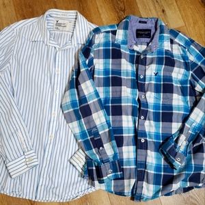 2American Eagle vintage men's button down shirt size large great used condition